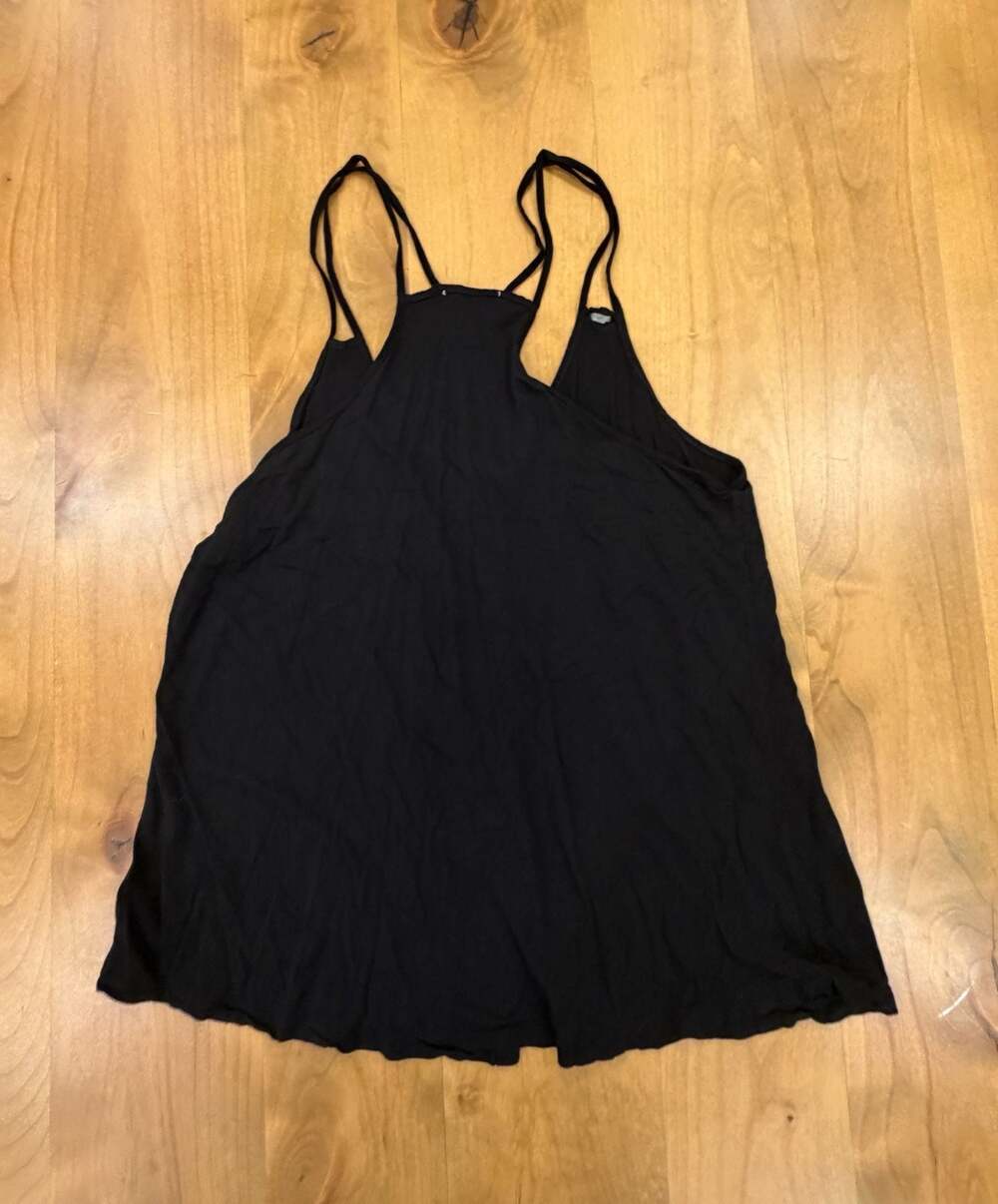 Old Navy Black Button-Front Racerback Tank Top Large - Picture 4 of 6